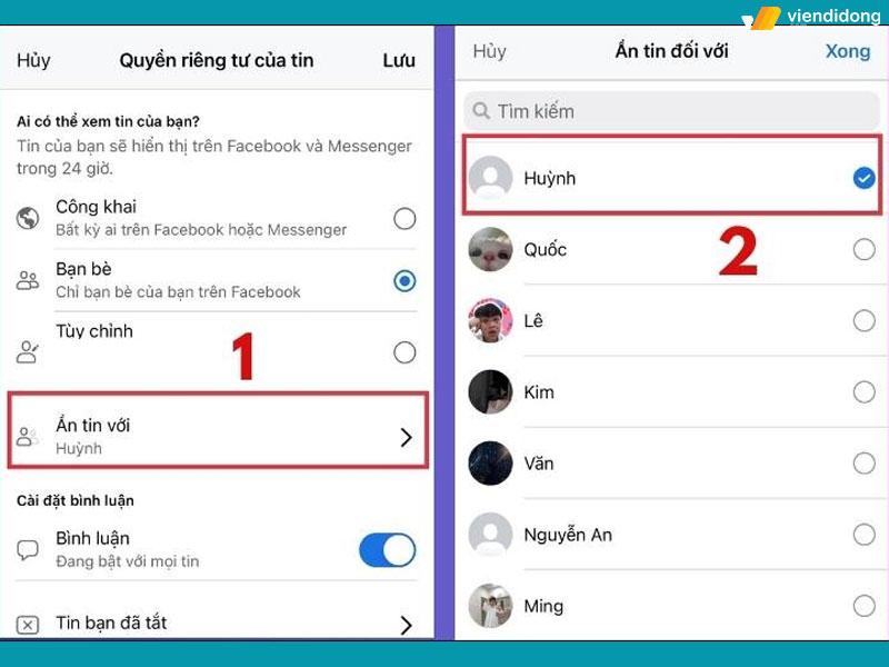 cách bỏ hạn chế trên Messenger story 2