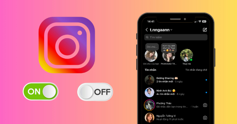 Cách bật hoặc tắt trạng thái hoạt động online trên Instagram