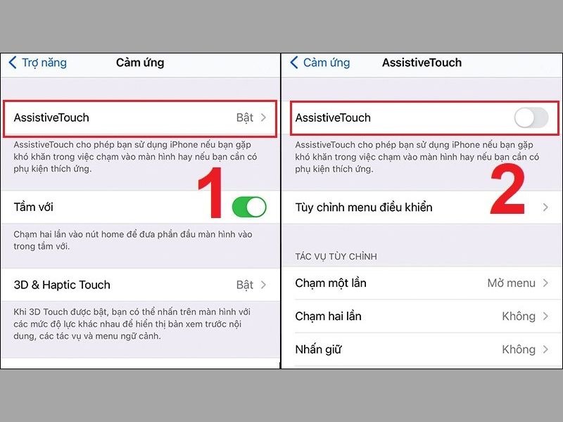 cach bat tat tinh nang xac nhan assistive touch tren iphone