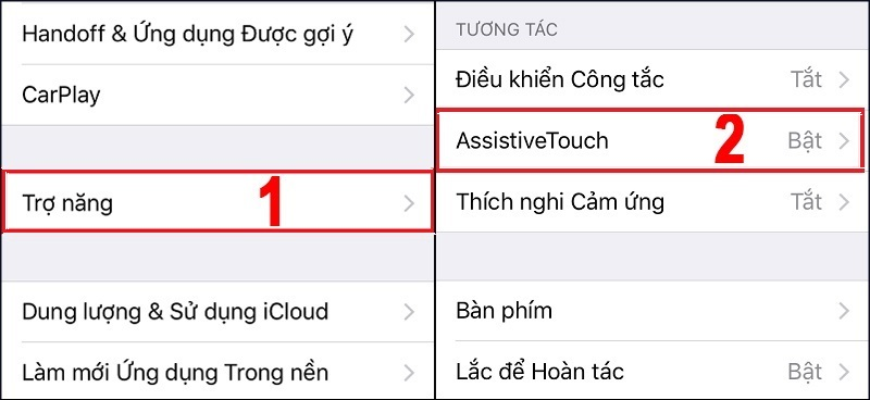 Tắt phím home ảo