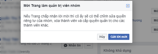 hướng dẫn thêm quản trị viên trên nhóm Facebook