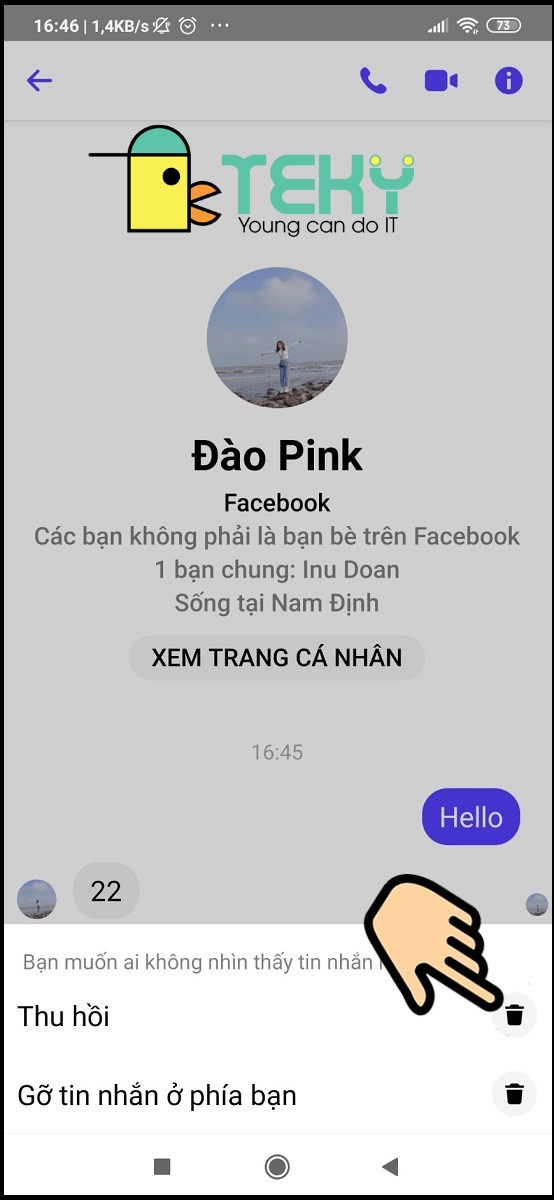 xóa toàn bộ cuộc trò chuyện trên messenger