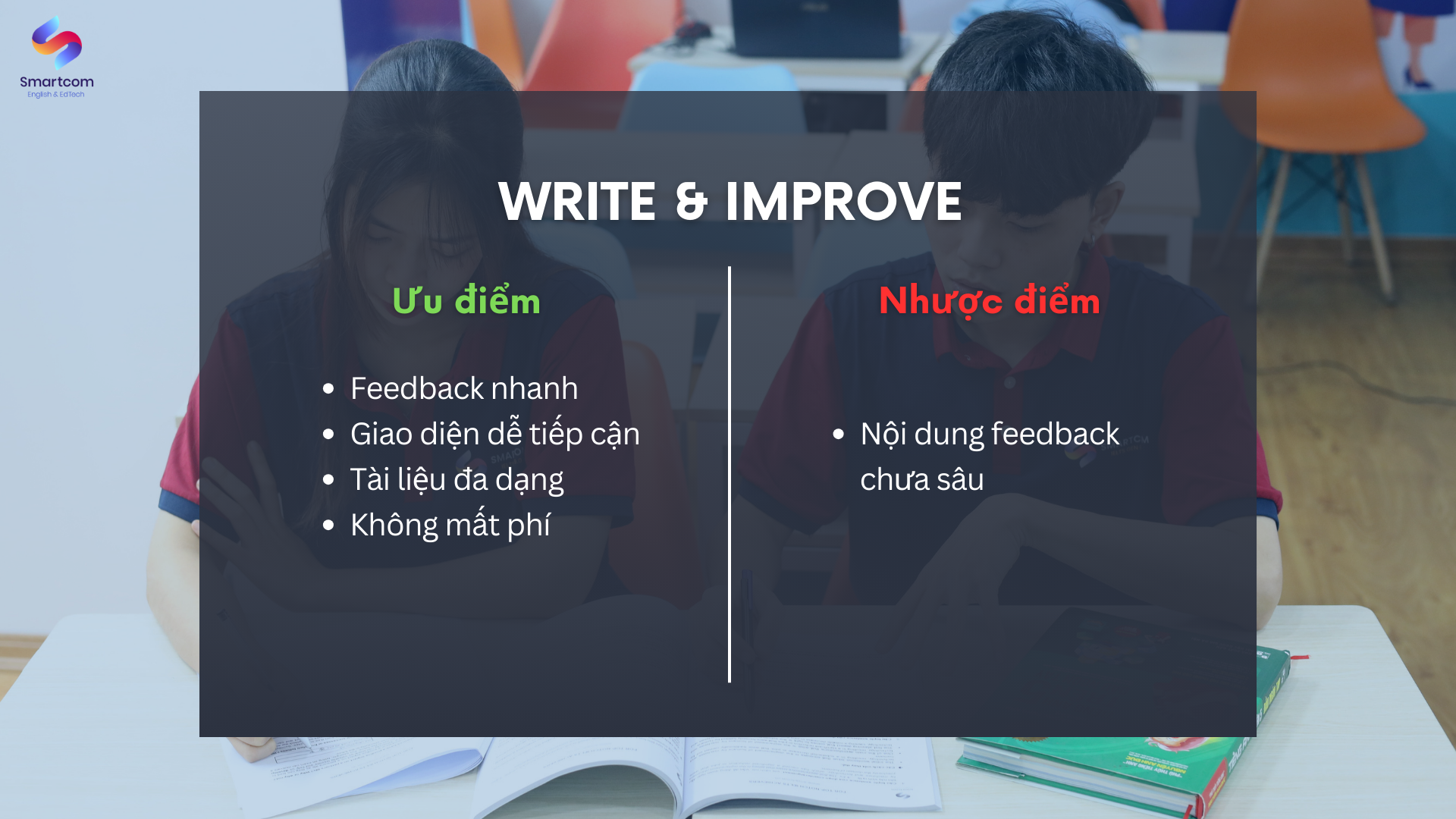 Ưu điểm và nhược điểm của Write & Improve with Cambridge