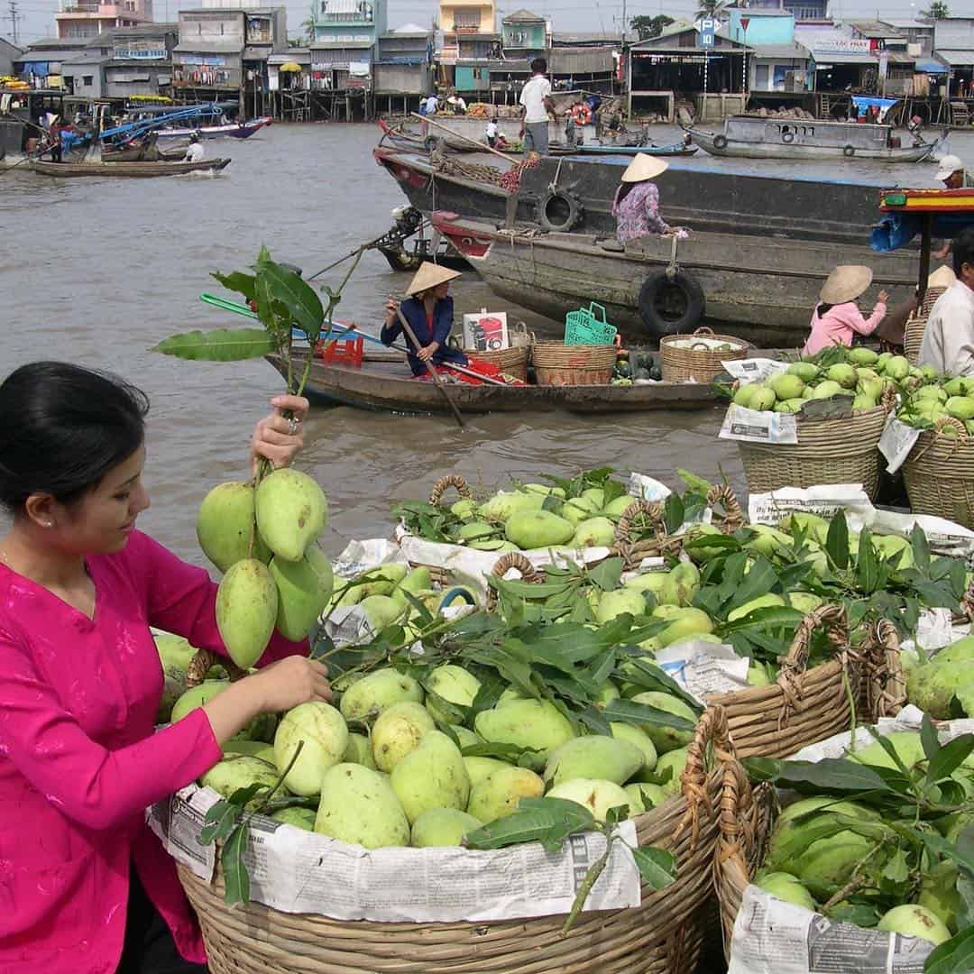 Chợ nổi Cái Bè