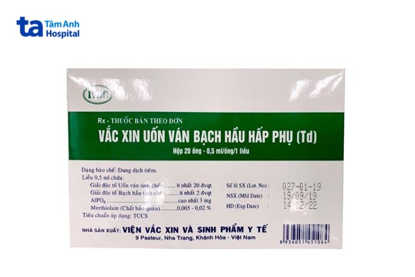 vắc xin uốn ván bạch hầu hấp phụ việt nam