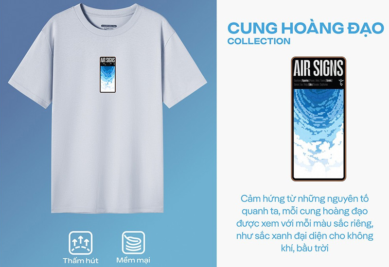 Nếu bạn là cung song ngư thì đừng bỏ qua chiếc áo 12 cung hoàng đạo đến từ Coolmate