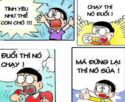 Ảnh nobita chế về tình yêu