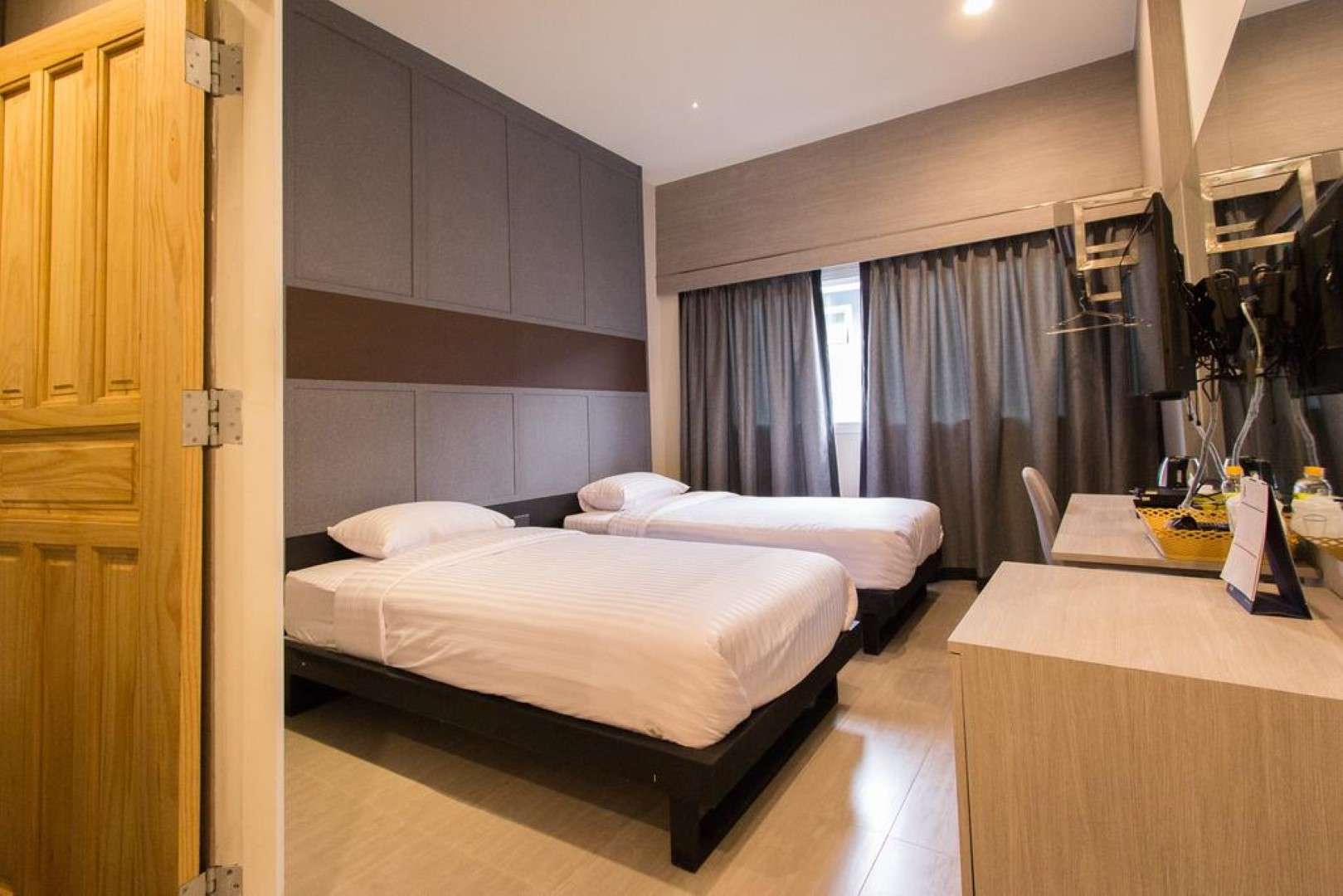 <em>Phòng ngủ 2 giường đơn tại khách sạn Lazy Sunday Hostel</em><strong>-</strong> khách sạn Bangkok