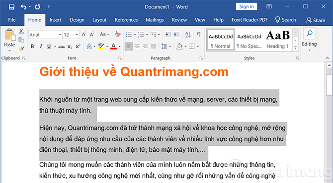 Hộp thoại Paragraph