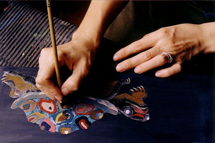 The Process Of Making Lacquer Paintings in Vietnam Fine Art