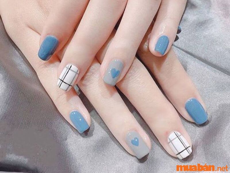 Mẫu nail màu pastel cực dịu dàng