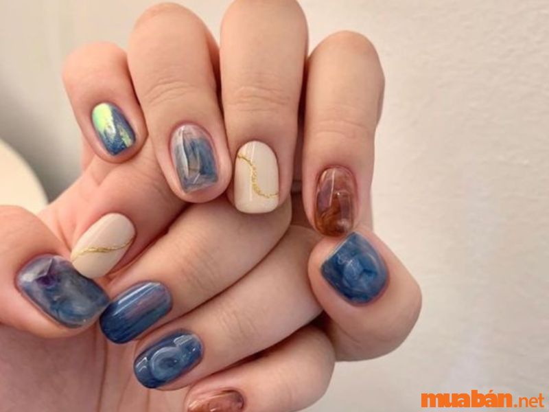 Mẫu nail ngắn sơn ombre cực hot