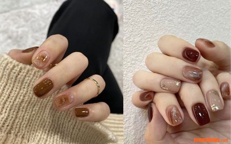 Mẫu nail ngắn nữ tính, thanh lịch