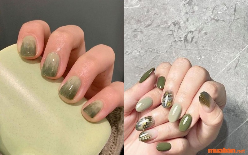 Mẫu nail ngắn nữ tính, thanh lịch