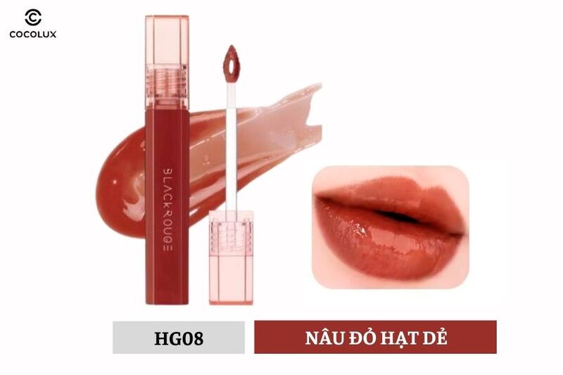 Black Rouge HG08 có màu nâu đỏ hạt dẻ