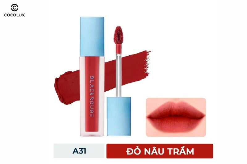 Black Rouge A31 có màu đỏ nâu trầm