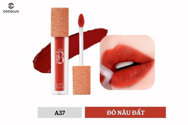 Black Rouge A37 có màu đỏ nâu đất