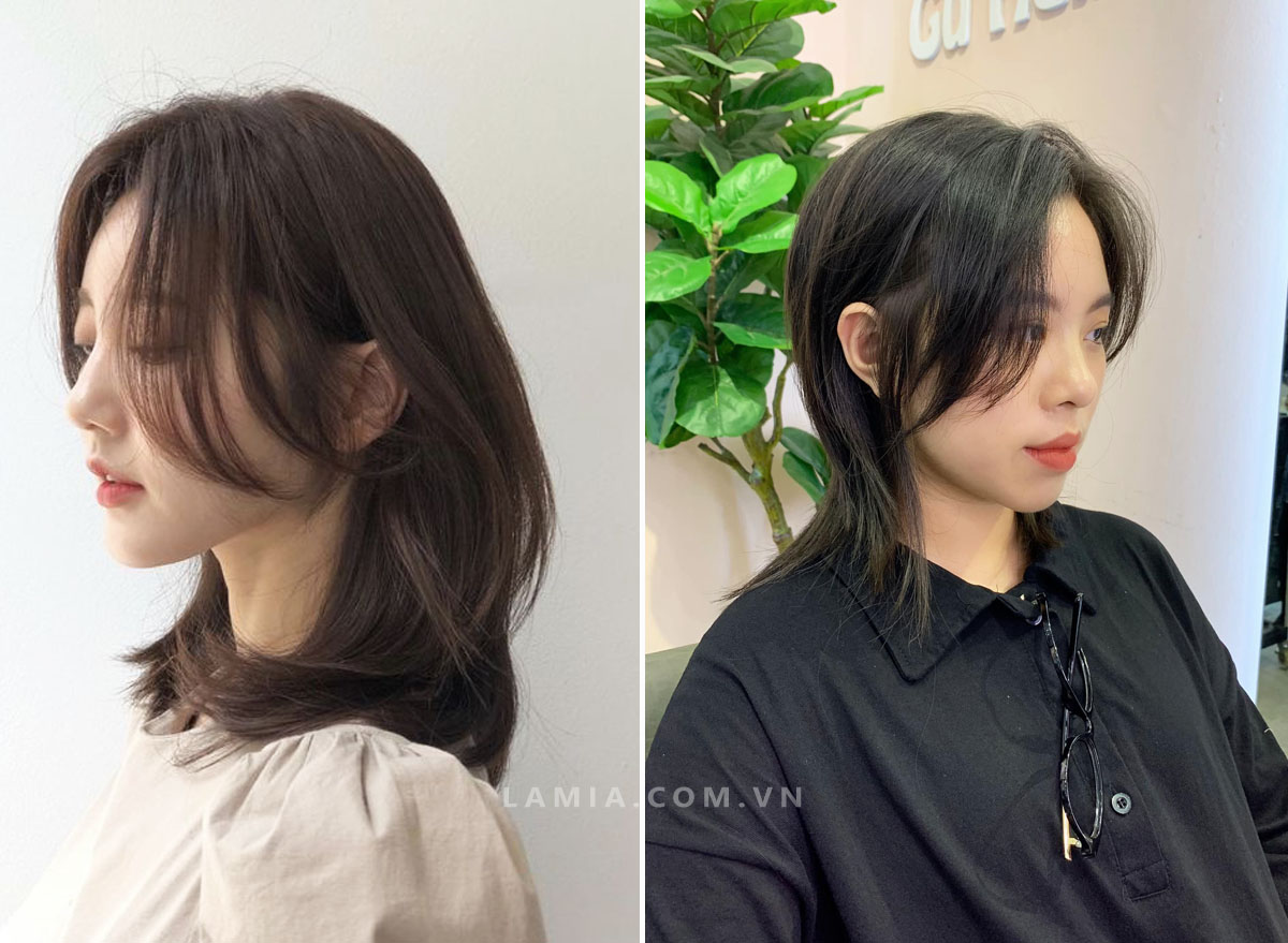 tóc mullet layer tỉa đuôi tôm