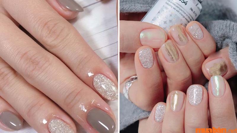 Mẫu nail sơn thạch nhũ