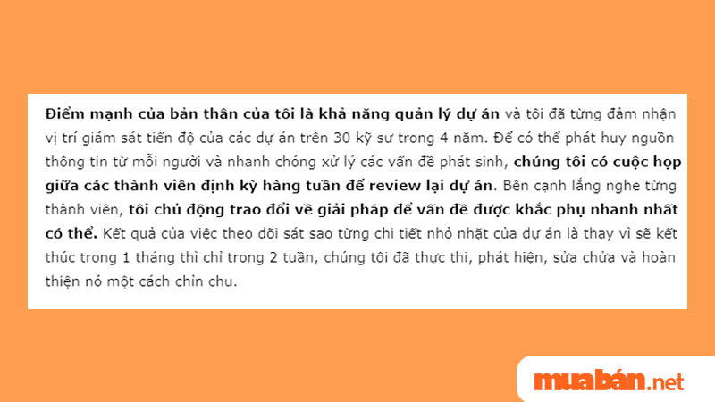 Mẫu đoạn PR đối với vị trí nhân viên kỹ thuật