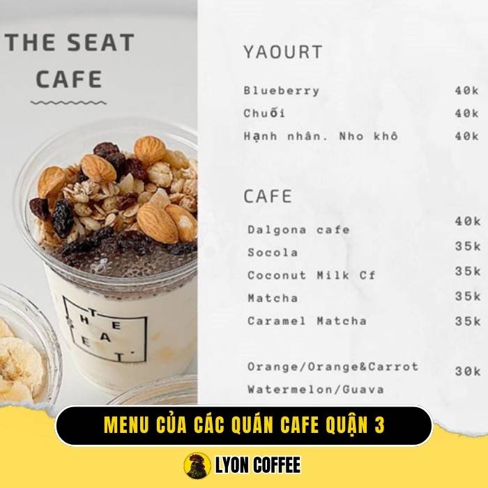 Menu còn là bức tranh phản ánh cá tính của quận 3 với sự đa dạng và sáng tạo