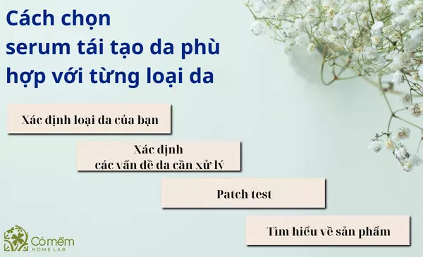 serum phục hồi da sau tái tạo