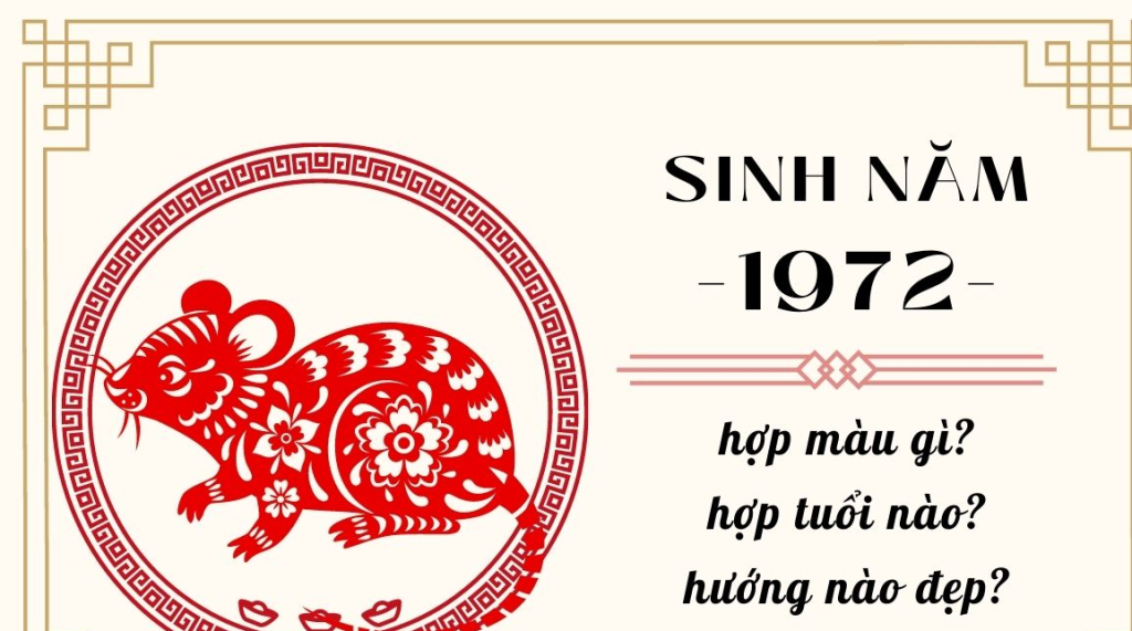 1972 tuổi gì hợp màu nào