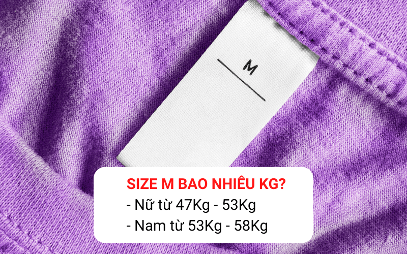 Size M là bao nhiêu Kg?