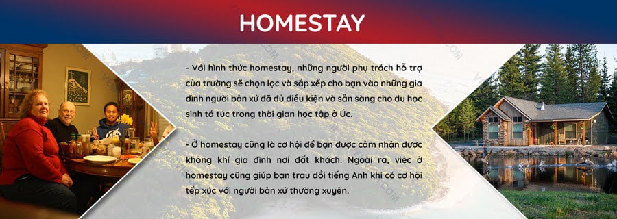 chi phí homestay ở úc