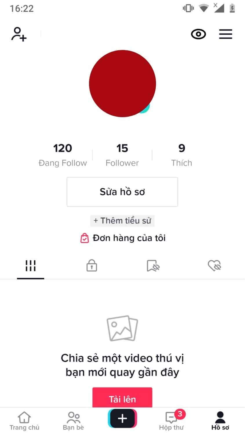 Truy cập tiktok analytics điện thoại