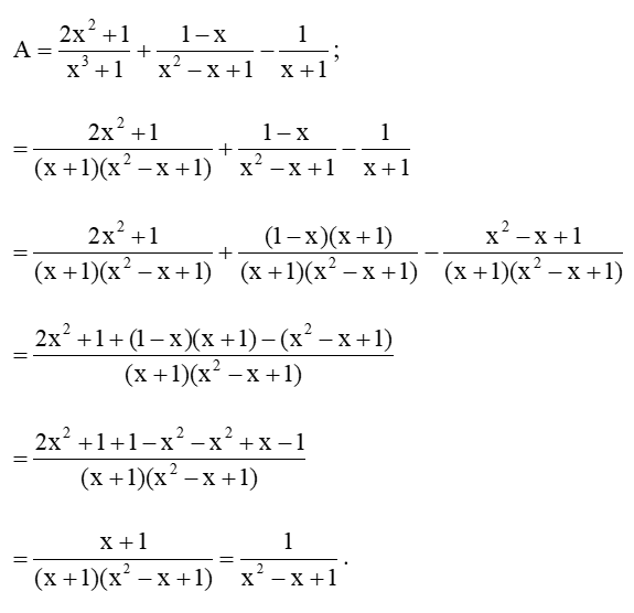 B=frac{3}{x+1}=frac{3x}{x(x+1)}