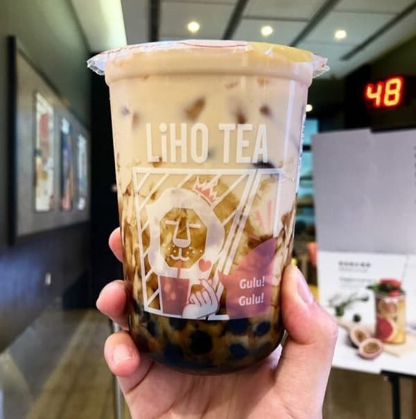 Quán trà sữa ở Singapore. Quán trà sữa chân châu đường đen ở Singapore. LiHo Tea