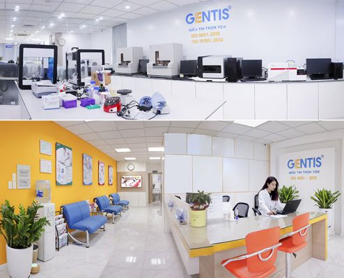 Phòng lab hiện đại tại Trung tâm xét nghiệm Gentis