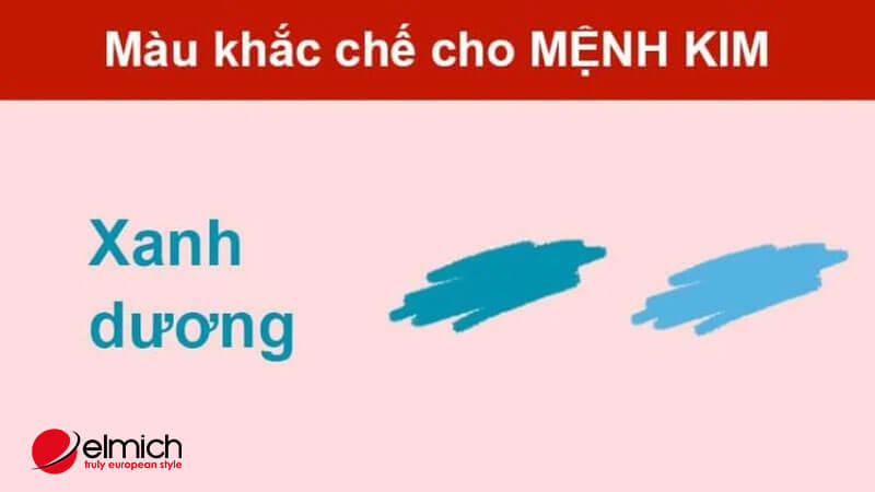 Hình 5: Xanh dương là màu sắc thuộc mệnh Thuỷ không phù hợp với người thuộc mệnh Kim