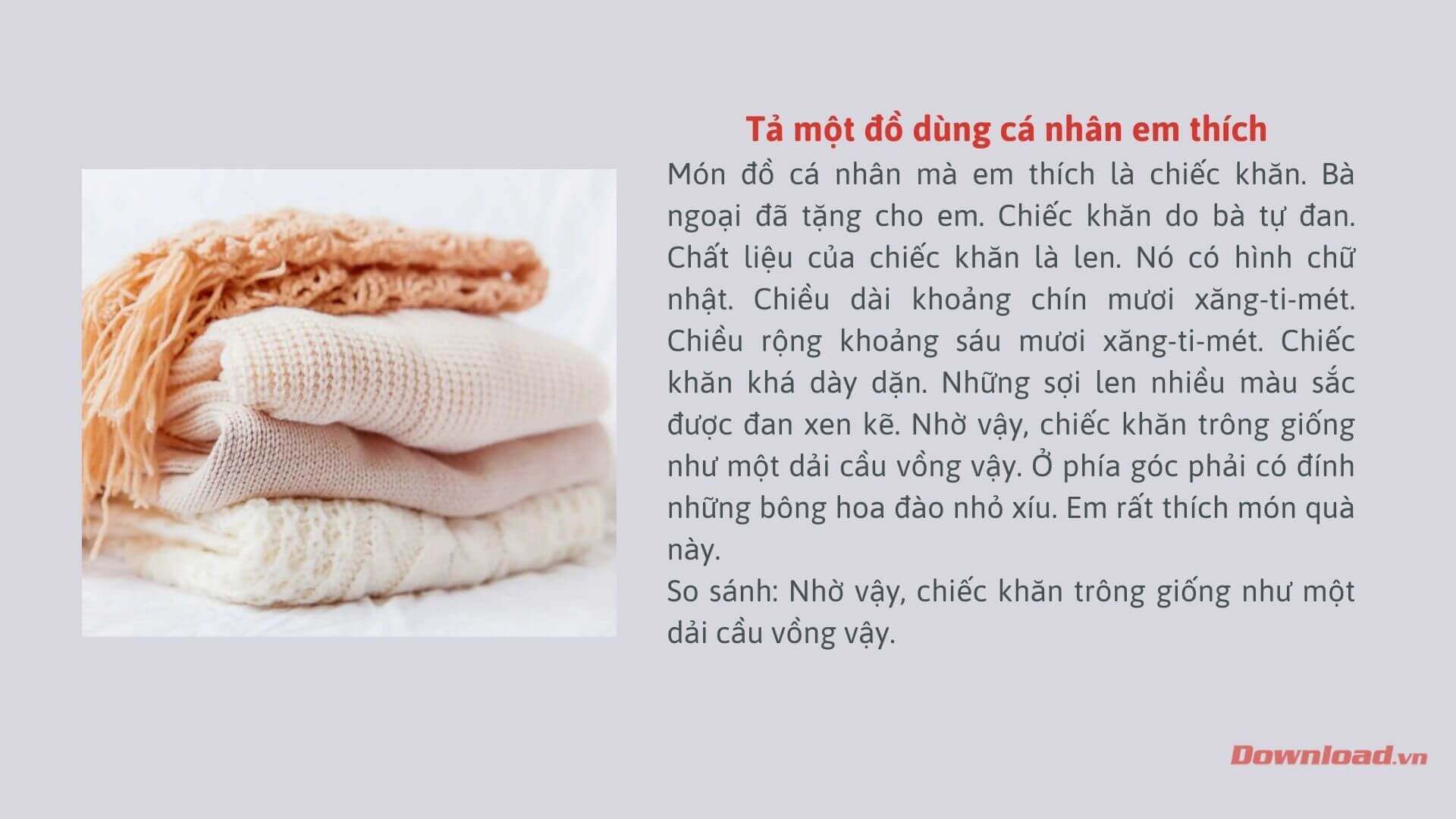 Tập làm văn lớp 3: Viết đoạn văn ngắn tả một đồ dùng cá nhân em thích Dàn ý & 10 đoạn văn mẫu lớp 3