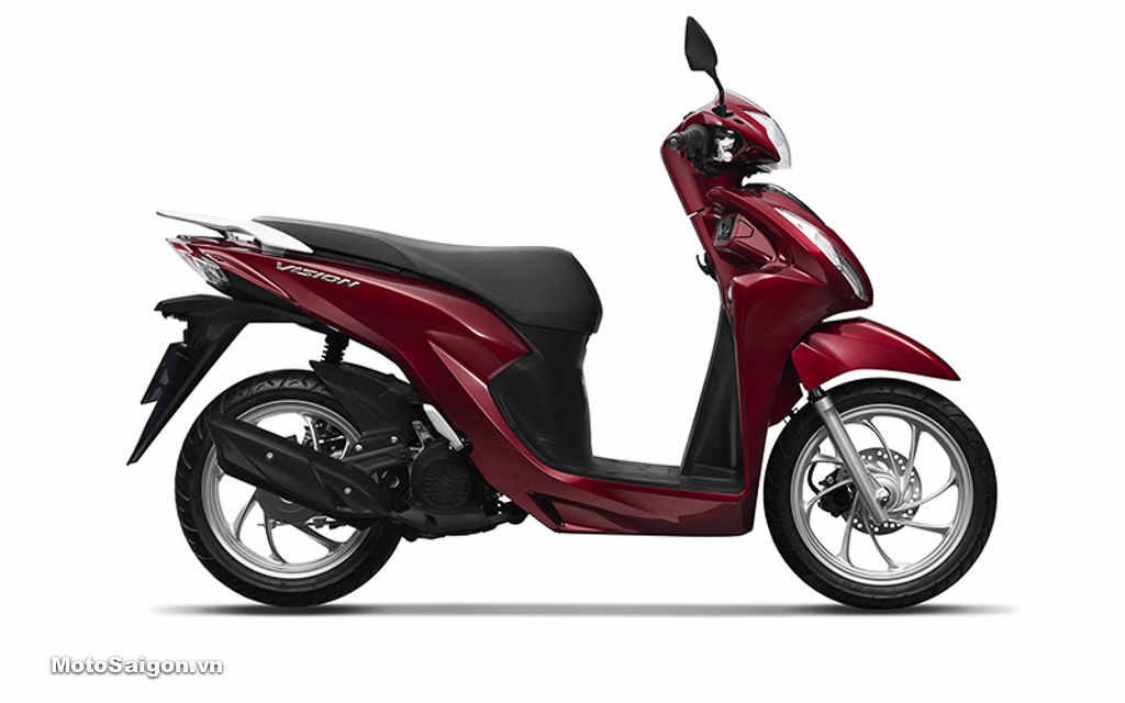 Honda Vision 2020 bản tiêu chuẩn màu đỏ