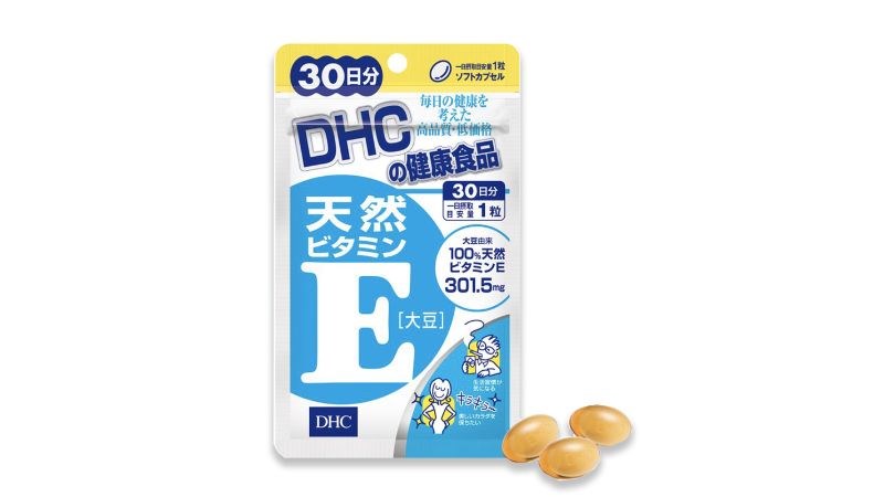 Viên uống Vitamin E DHC cung cấp 335mg vitamin E