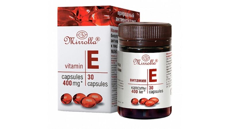 Viên uống vitamin E Mirrolla cung cấp 270mg vitamin E cho cơ thể.