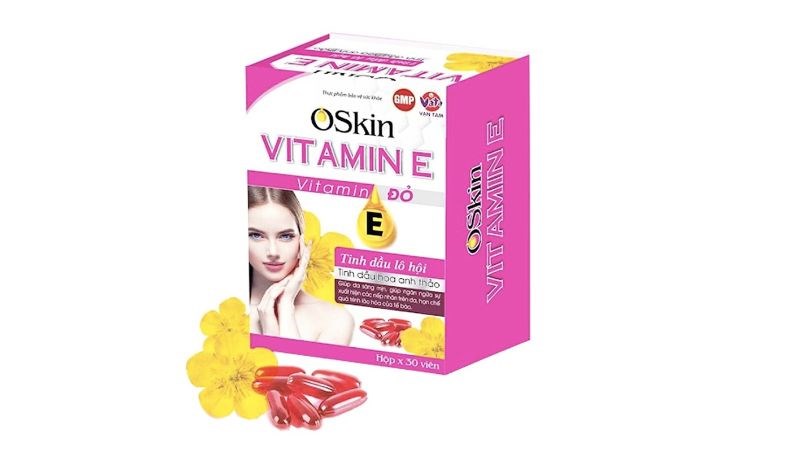 Viên uống Oskin vitamin E cung cấp 400 IU vitamin E cho cơ thể