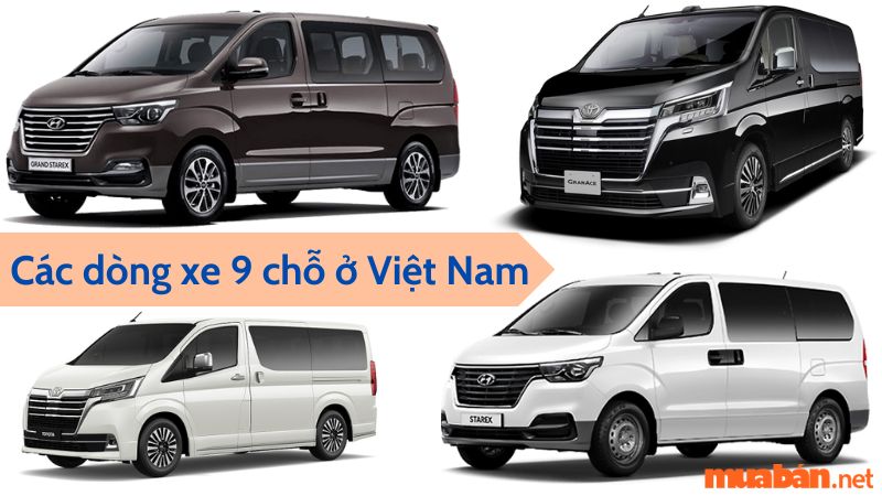 Các dòng xe 9 chỗ ở Việt Nam được ưa chuộng nhất 2024