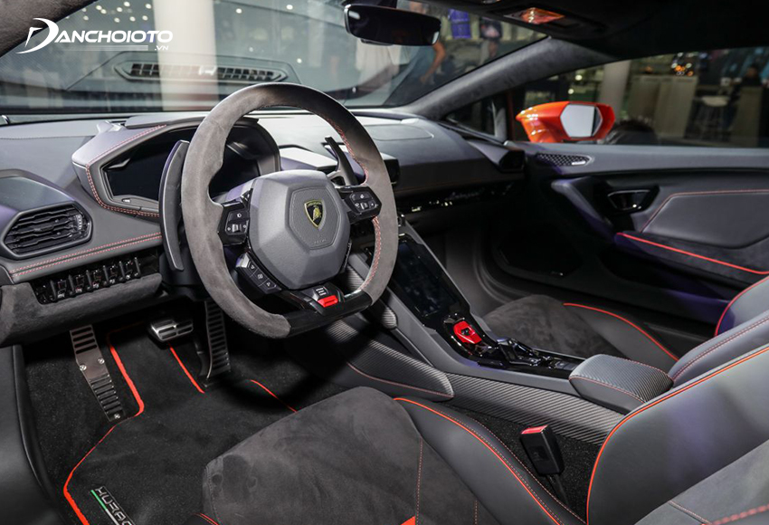 Nội thất Lamborghini Huracan mang đến cho người dùng nhiều sự tuỳ chọn khác nhau