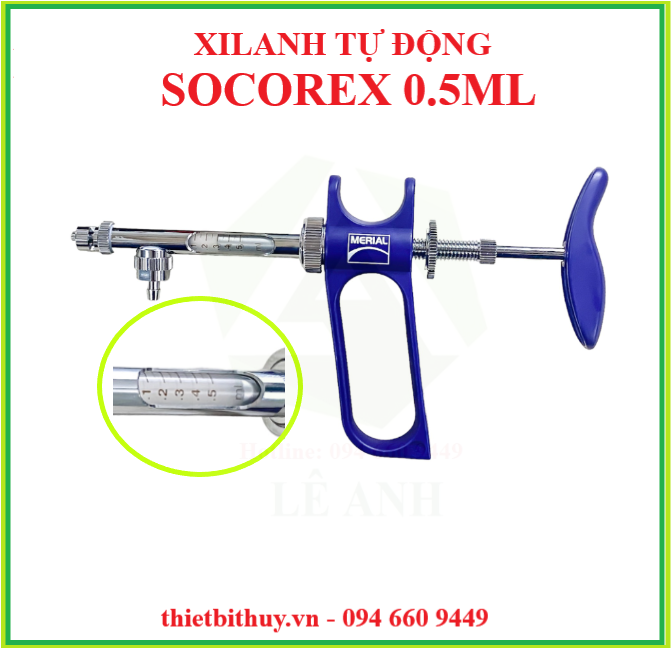 XILANH TỰ ĐỘNG SOCOREX 0.5ML - BƠM TIÊM TỰ ĐỘNG