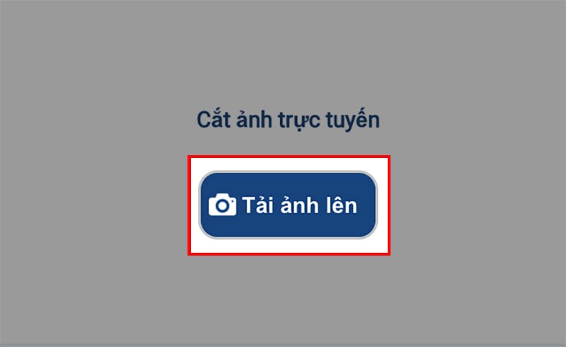 Truy cập trang web PhotoSmile.vn, chọn Tải ảnh lên