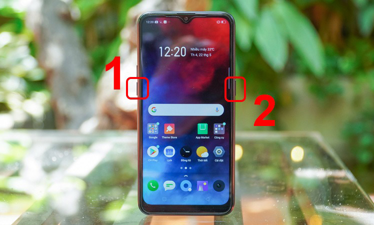 Cách chụp ảnh màn hình Realme bằng phím vật lý