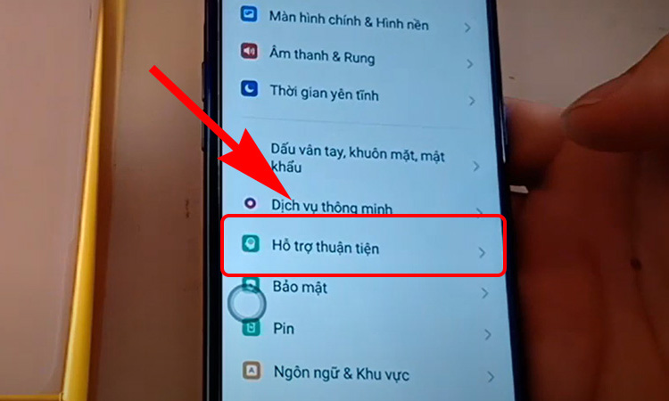 Cách chụp màn hình Realme bằng cử chỉ thông minh