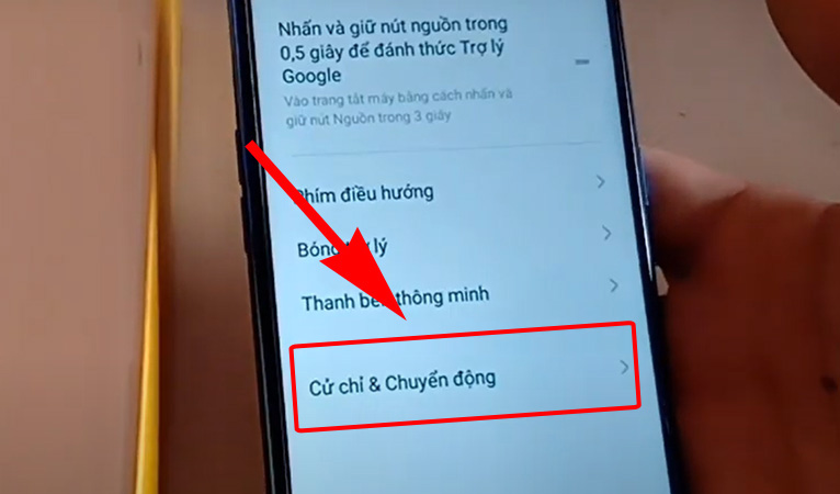 Sử dụng cử chỉ thông minh để chụp ảnh màn hình điện thoại