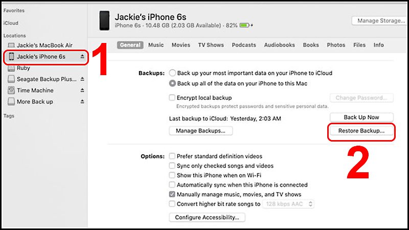 Đây là cách Restore iPhone trên máy Mac