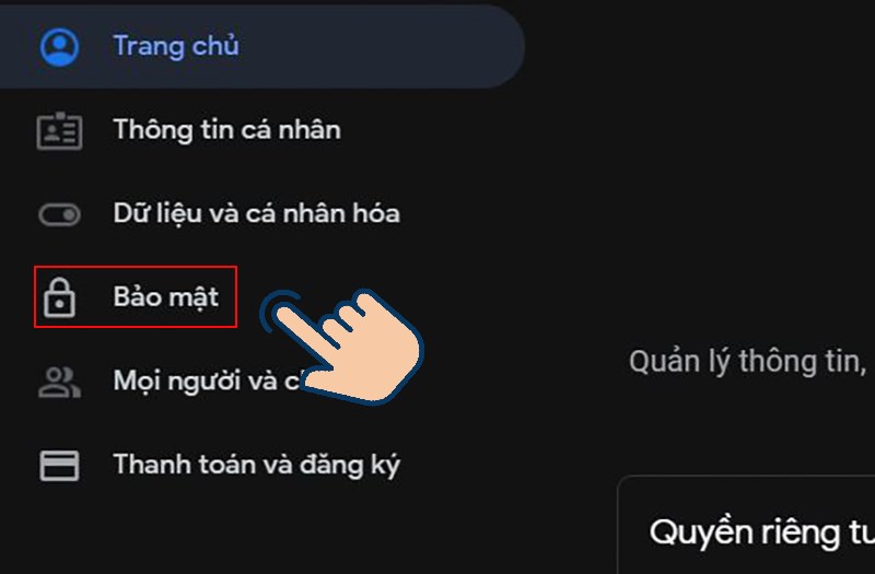 chọn vào Đăng nhập.