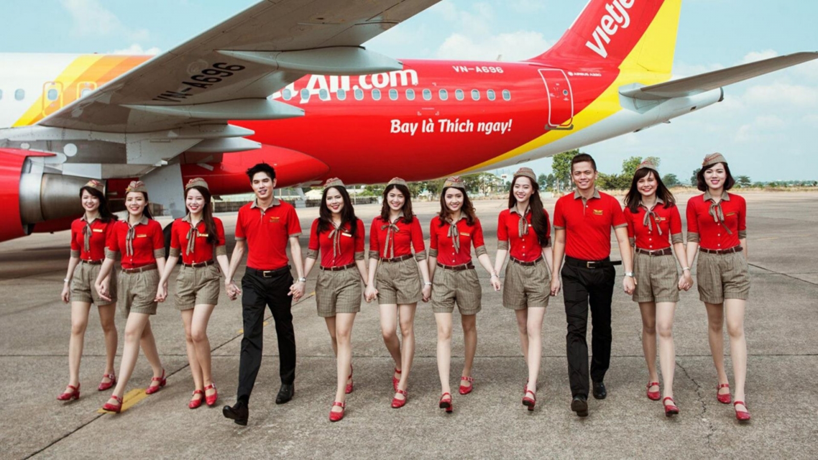 Vietjet Air đồng phục tiếp viên hàng không