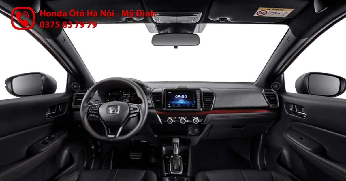 Ngoại thất của Honda City RS màu trắng theo phong cách thiết kế thể thao đầy mạnh mẽ, cuốn hút